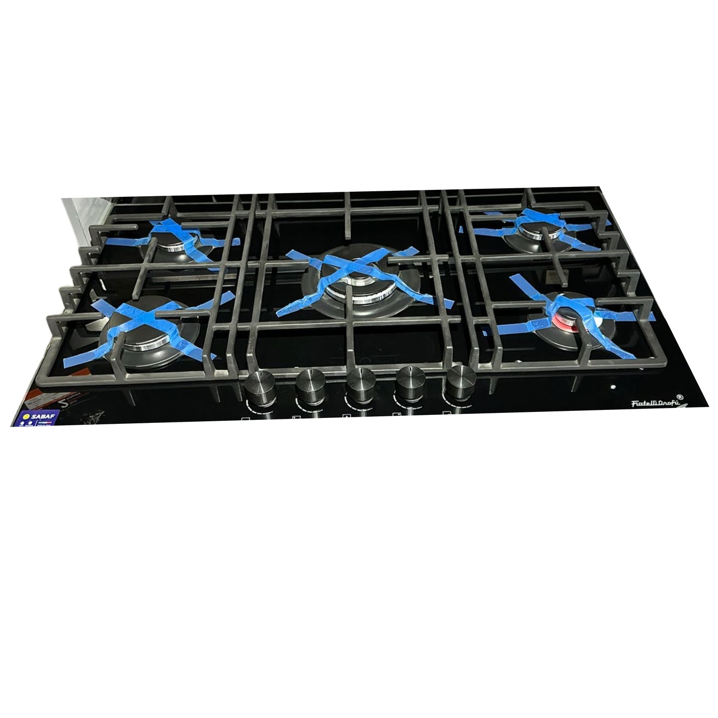 Fratelli onofri built-in glass top - black 90cm