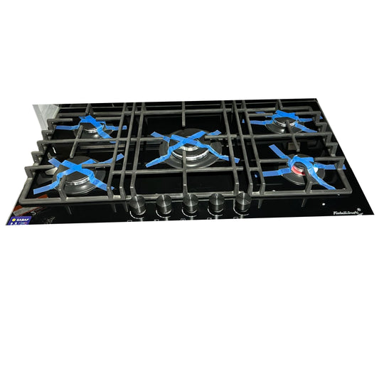 Fratelli onofri built-in glass top - black 90cm