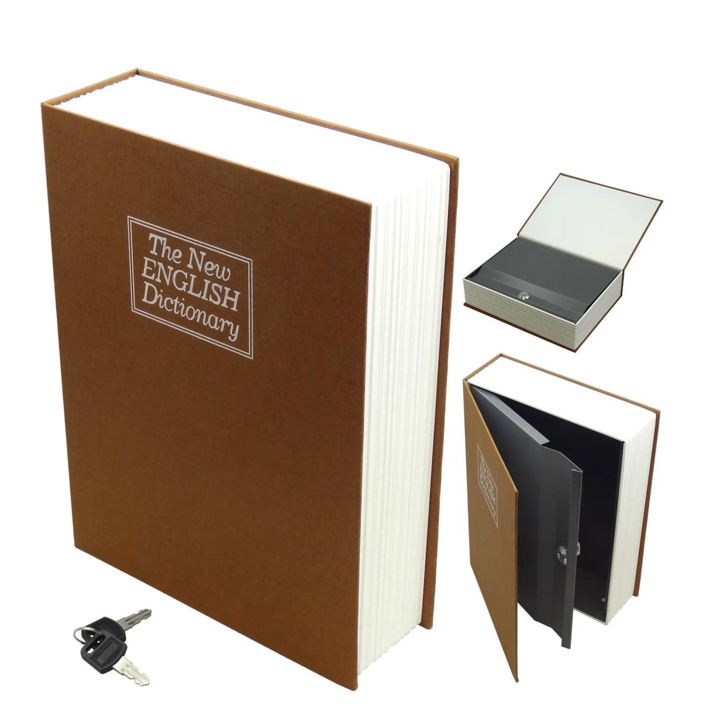 SEPOX® Ultimate Diversion Safe Book Box, Lock Box with Key 24cm