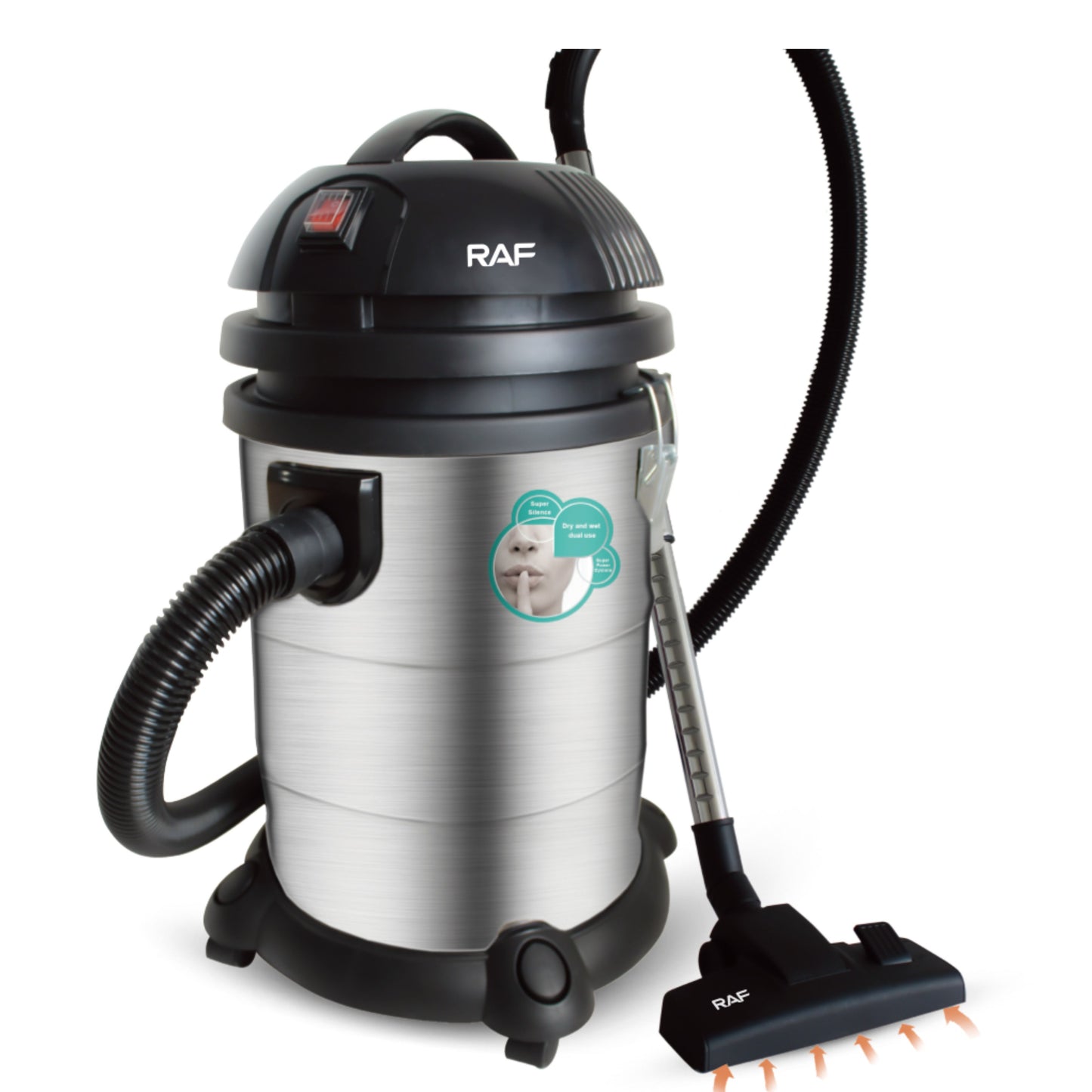 RAF R-8706 Vacuum Cleaner Powerful 3000W wet & dry vacuum with 30L