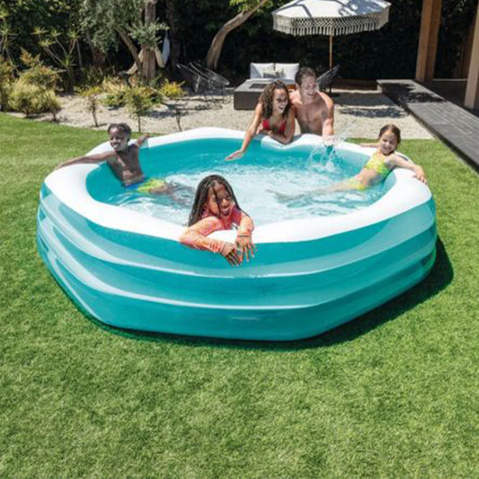 INTEX Swim Center Inflatable Octagonal Family Pool 2.54m x 2.54m x 56cm