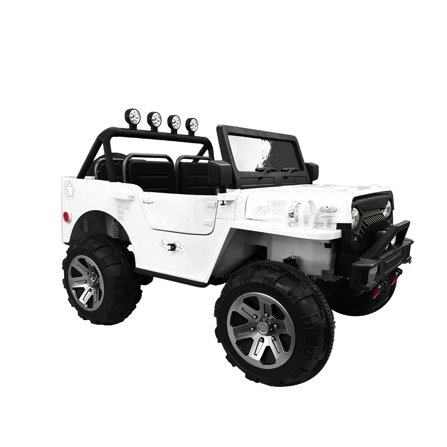 white Toyota Land Cruizer electrical vehicle  2 seats