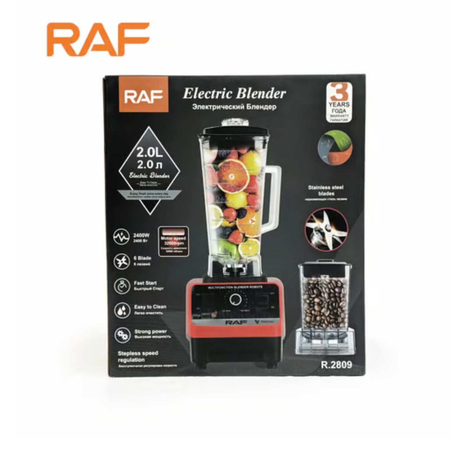 Raf industrial blender 2400W