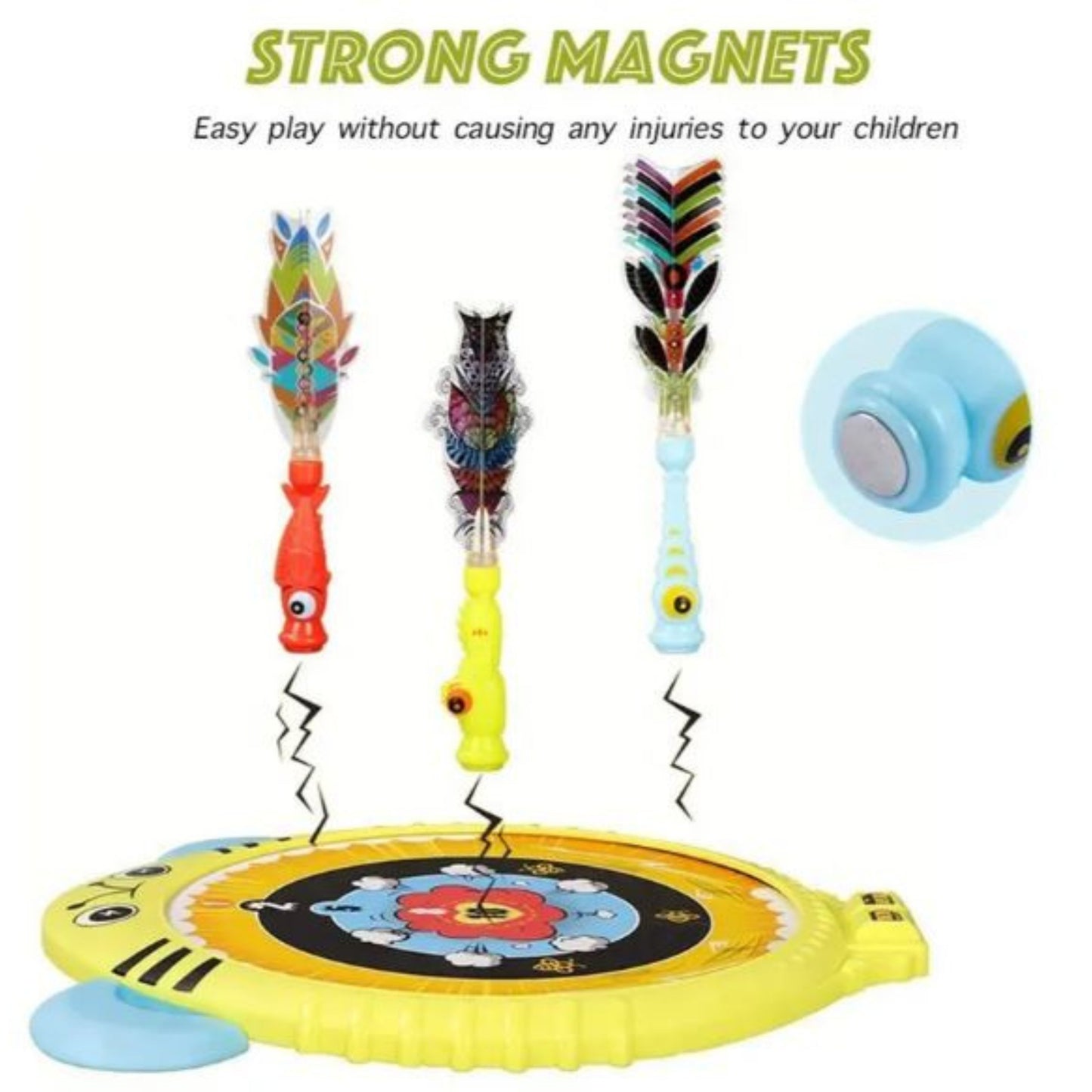 Magnetic animal throwing darts - 30cm board