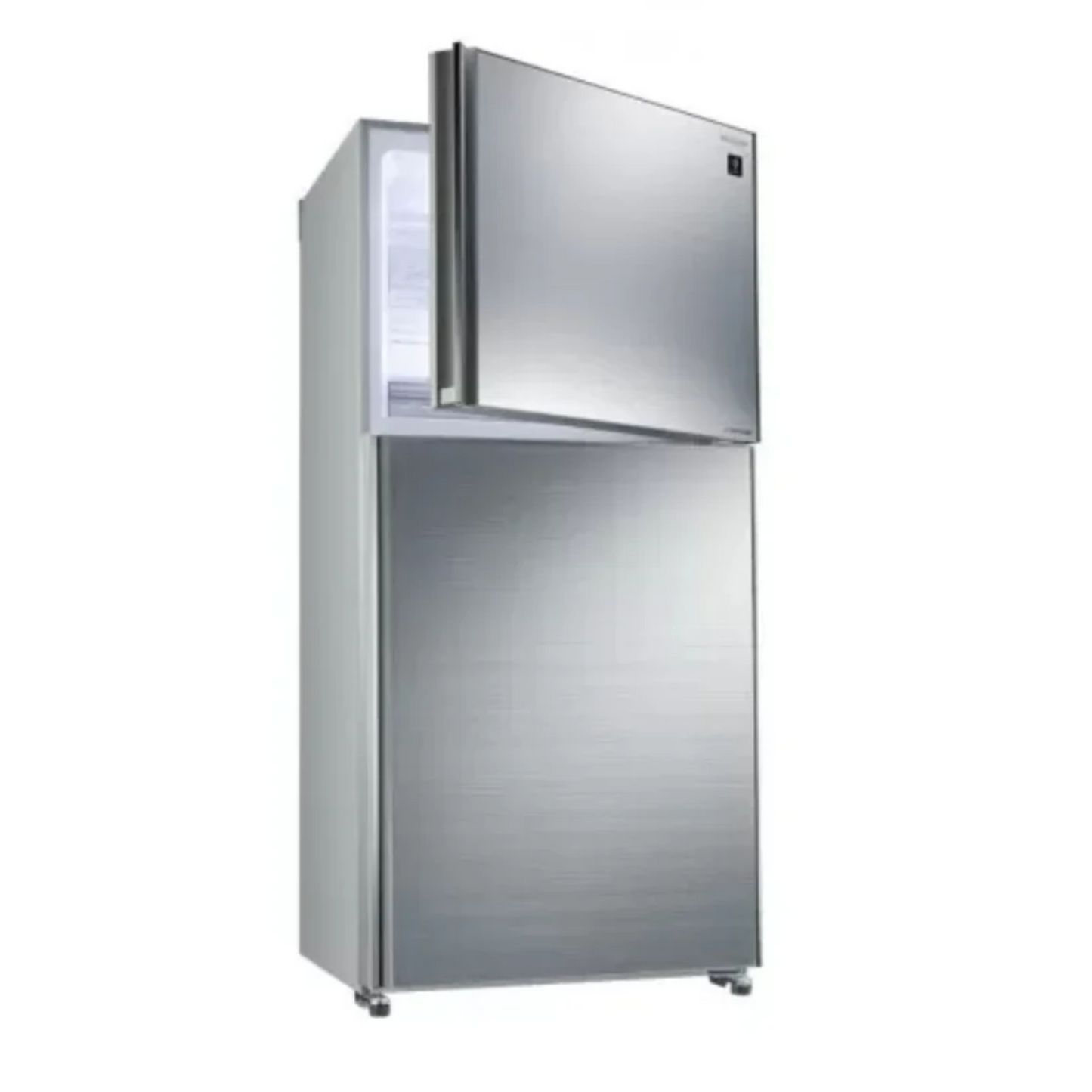Sharp Double Door Refrigerator, ,Inox Silver,  - 178 cm