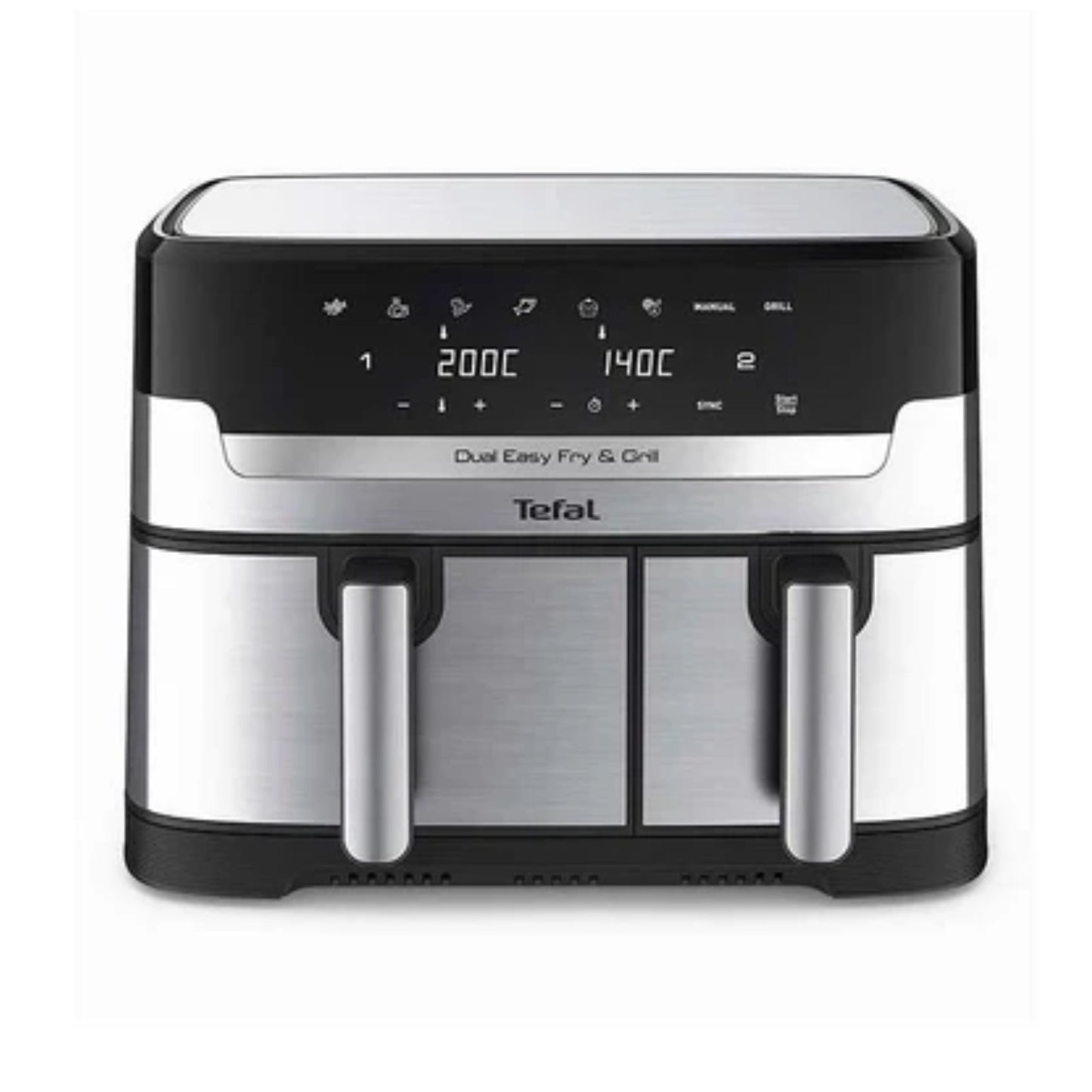 Tefal Easy Fry Dual Zone Air Fryer & Grill , 8.3L, Stainless Steel |
