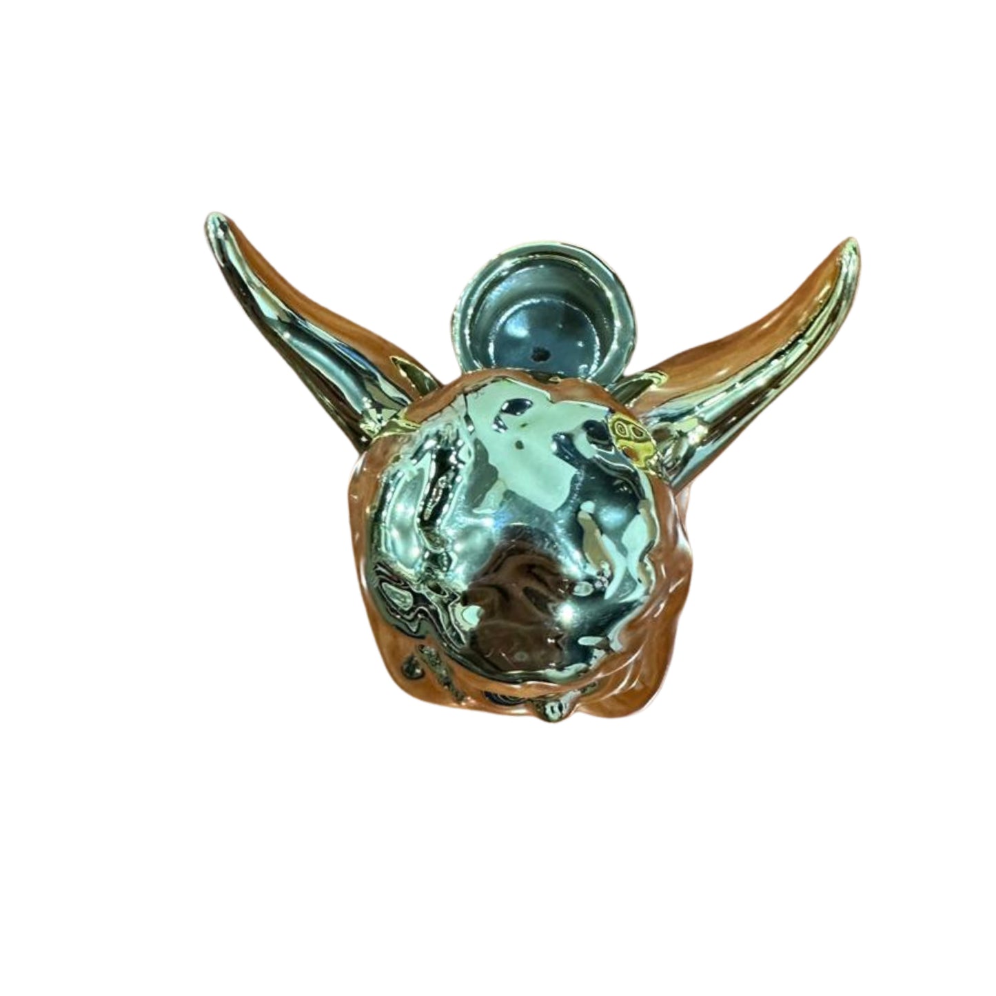 Candleholder porcelain Gold- 10cm