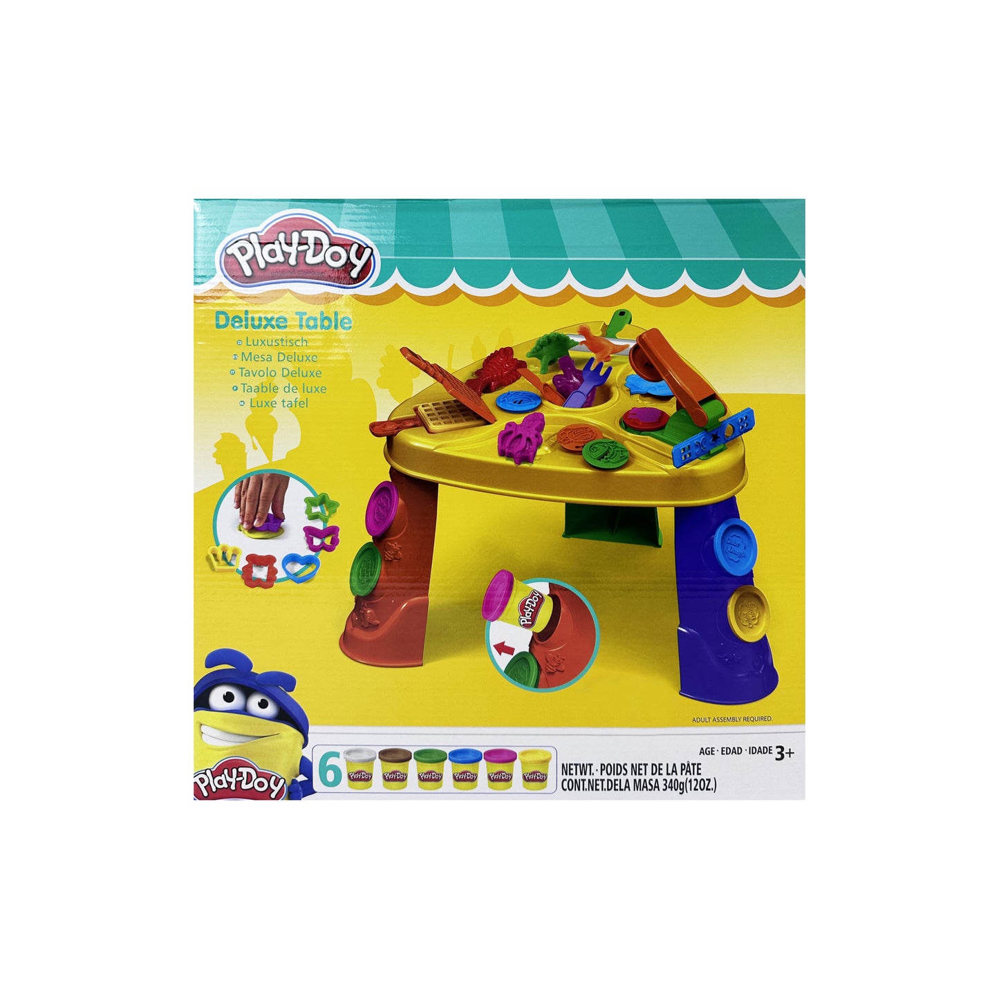 Modeling Clay Deluxe Table 6 colors  With Tools Creating Shapes Of Food