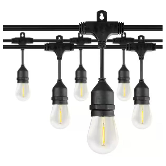 Led lighting set with plug yellow -  5m 10 lamps