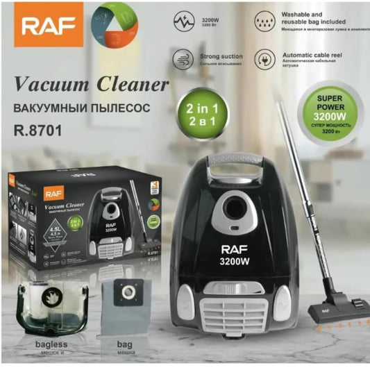 RAF Vacuum Cleaner 4.5L 2 In 1 3200 Watt