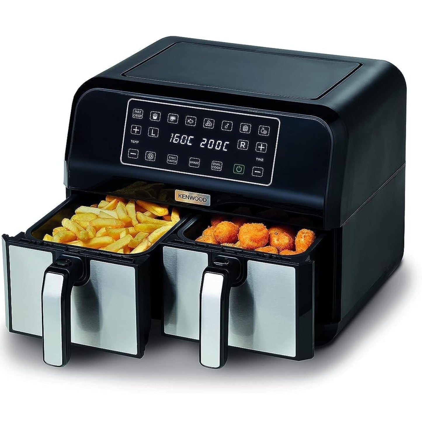 KENWOOD Digital Twin Air Fryer 1.7KG+1.7KG 4L+4L XXXL Capacity with DualZone Technology