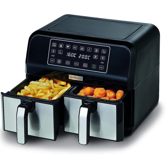 KENWOOD Digital Twin Air Fryer 1.7KG+1.7KG 4L+4L XXXL Capacity with DualZone Technology
