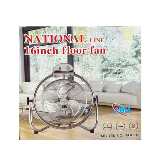 National Line Floor Fan 3 Blades 16 Inch 80 Watt