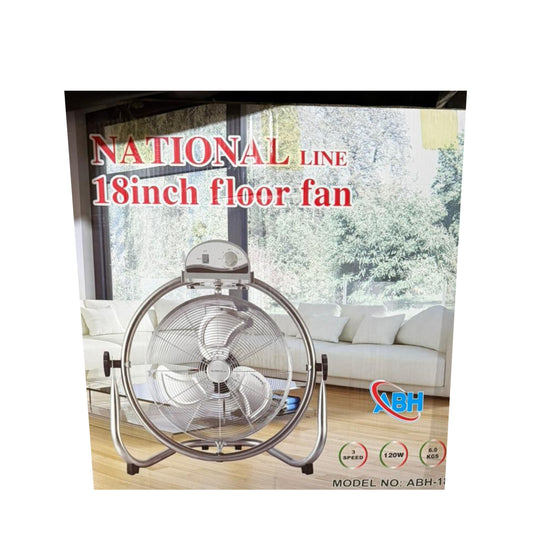 National Line Floor Fan 3 Blades 18 Inch 120W