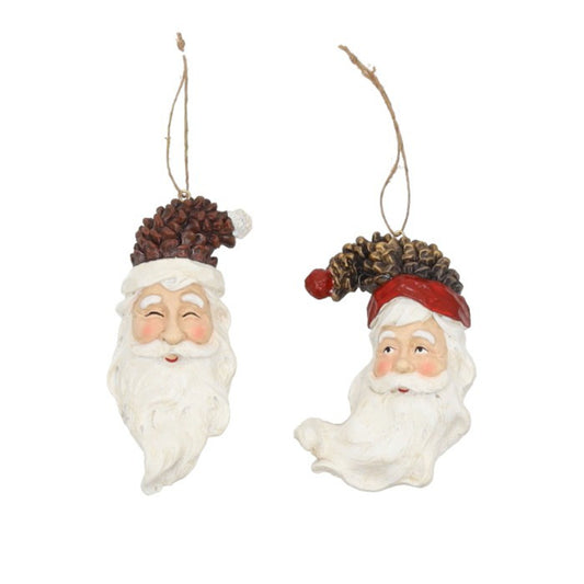 Resin Hanger Salju Santa L=9cm W=6cm H=14cm
