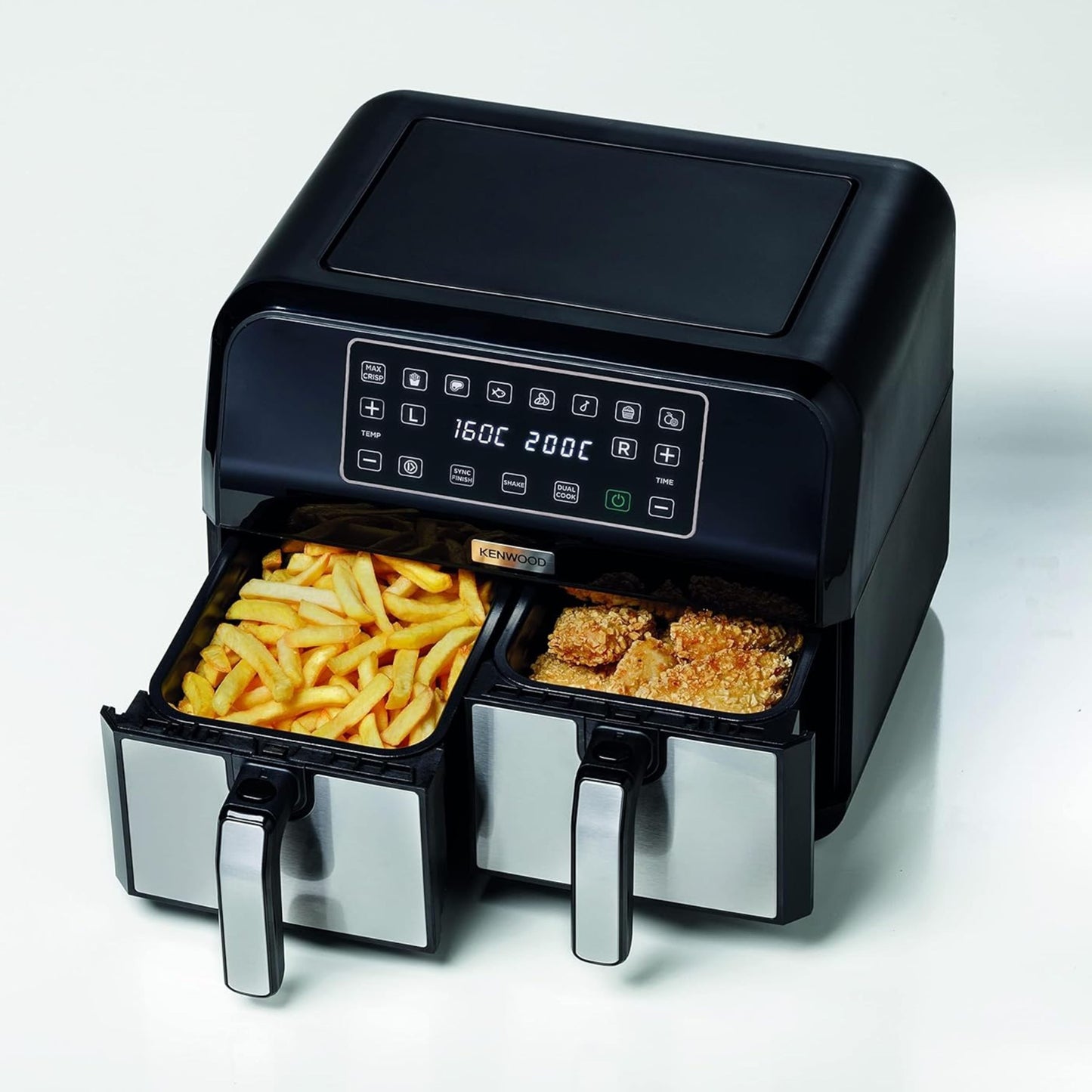 KENWOOD Digital Twin Air Fryer 1.7KG+1.7KG 4L+4L XXXL Capacity with DualZone Technology