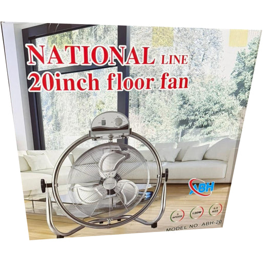 National Line Floor Fan 3 Blades 20 Inch 120W