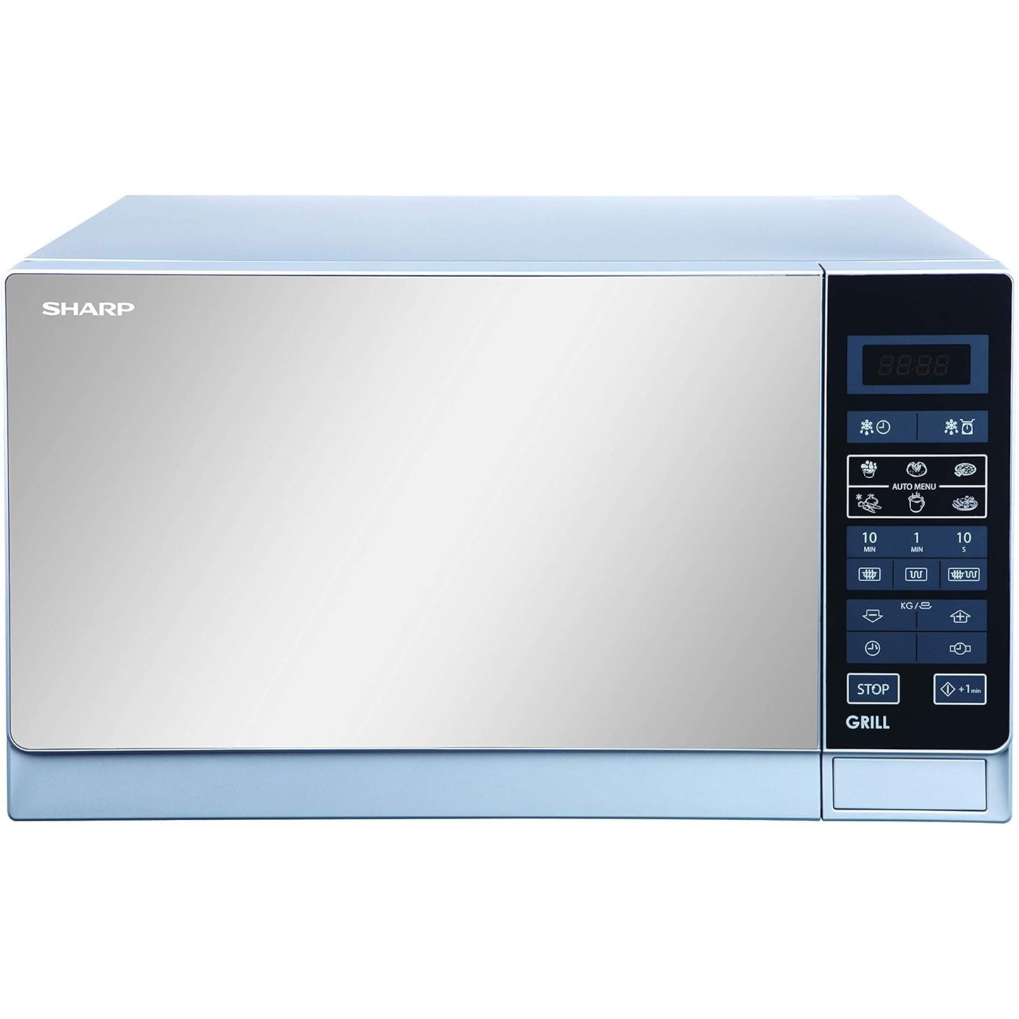 Sharp 900-Watt Microwave Oven with Grill, , 25-Liter, Silver
