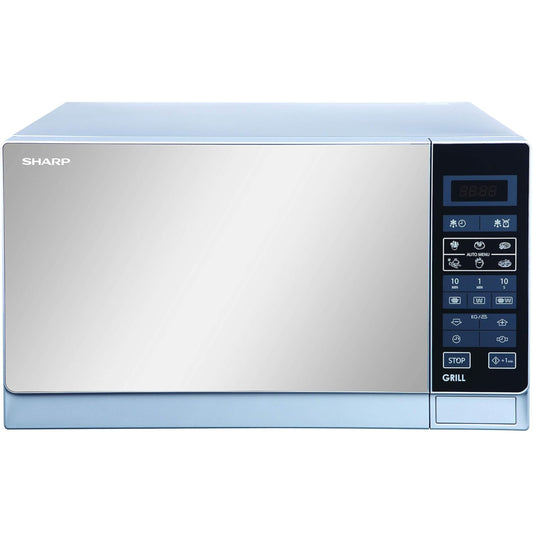 Sharp 20 Liter Digital Solo Microwave, Silver R-20Mt-S With 6 Auto Cooking Menu