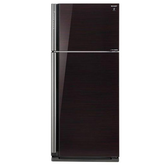 Sharp Refrigerator 692L - 185 cm -  mirror Black