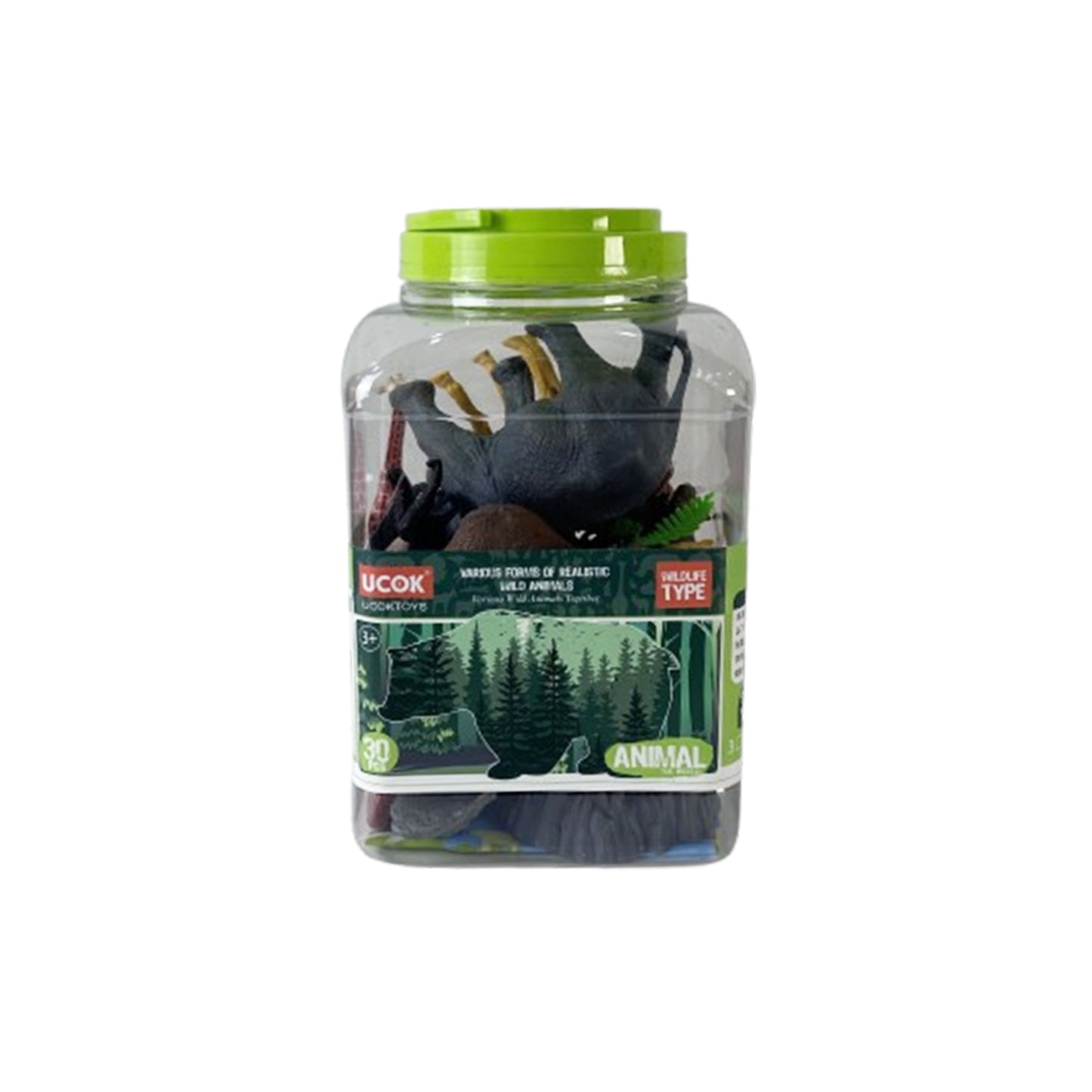Wild animals plastic figurines