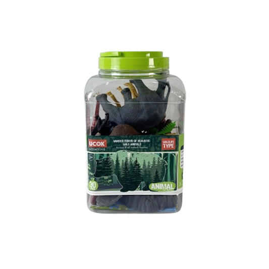 Wild animals plastic figurines