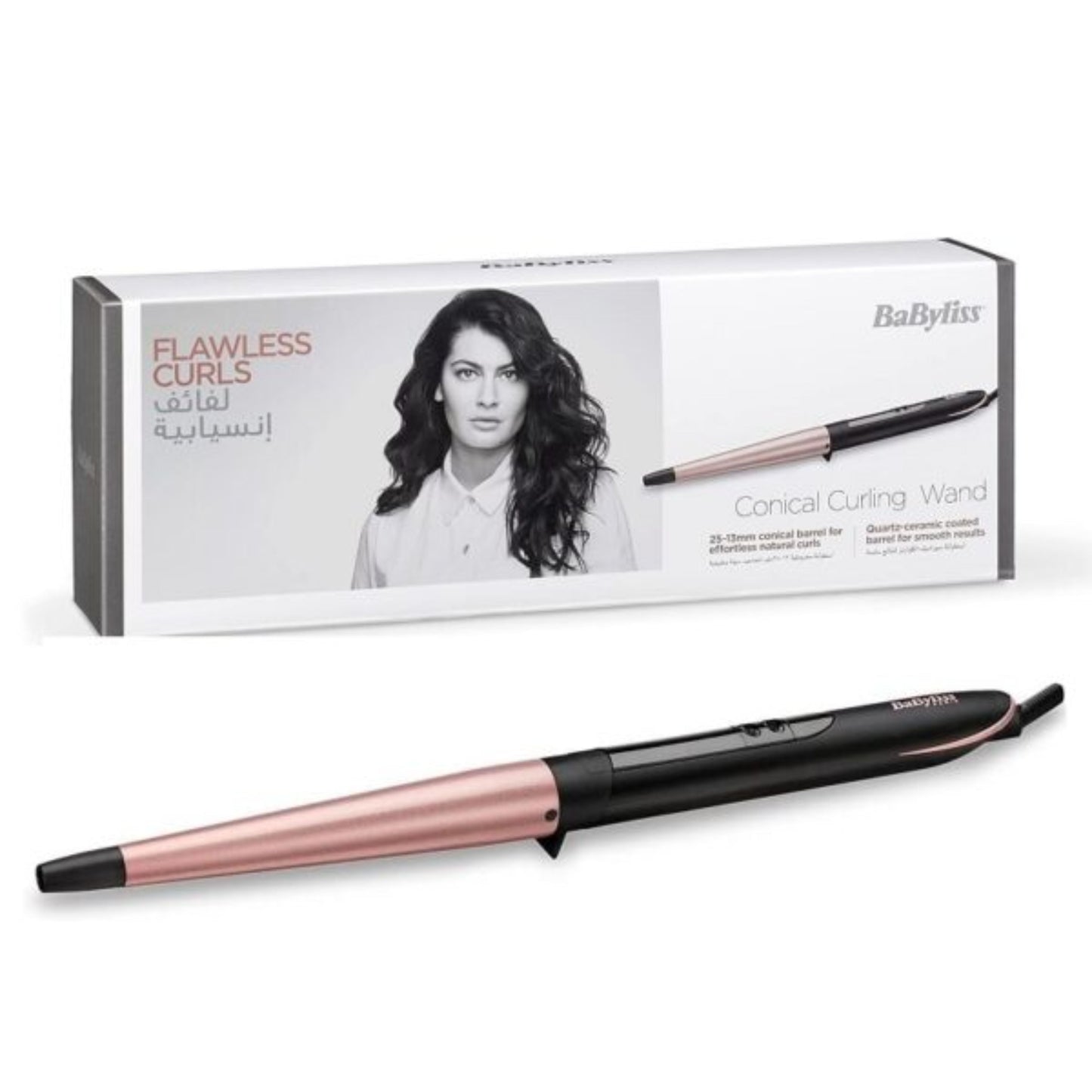 Hair Curler Wand , 13-25mm Ceramic Coating