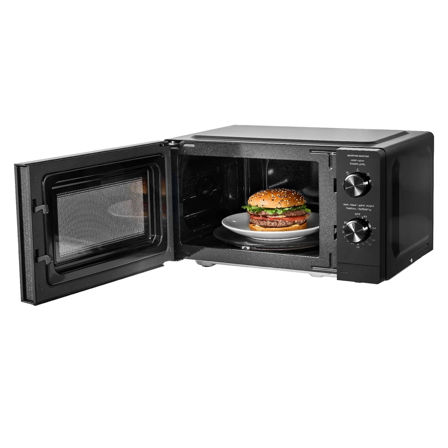 Midea inverter Microwave Oven, White 20L, 700W - Black