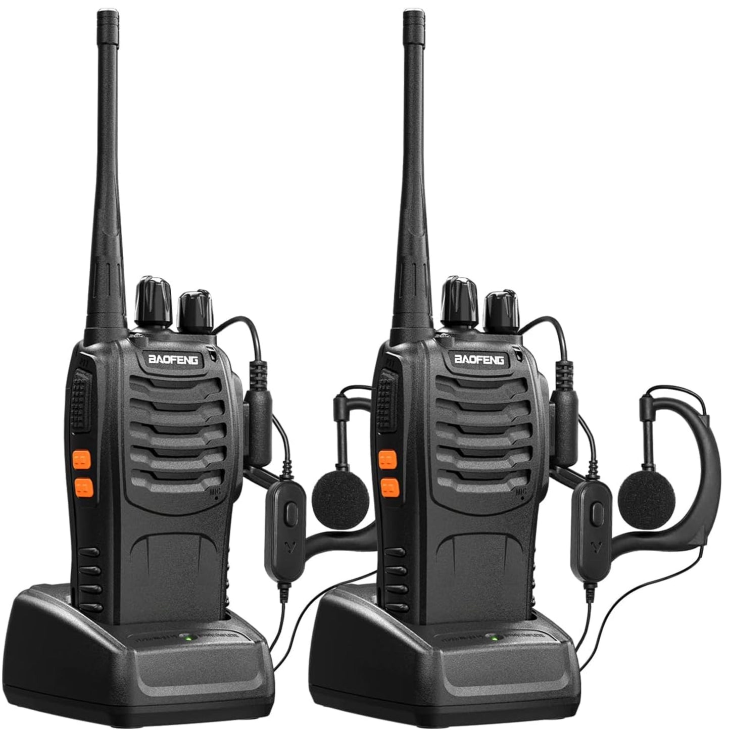 Baofeng Walkie Talkies Rechargeable Two-Way Radios for Adults Long Range Handheld Communicator Professional UHF Interphone 2 Pack Walky Talky Set...