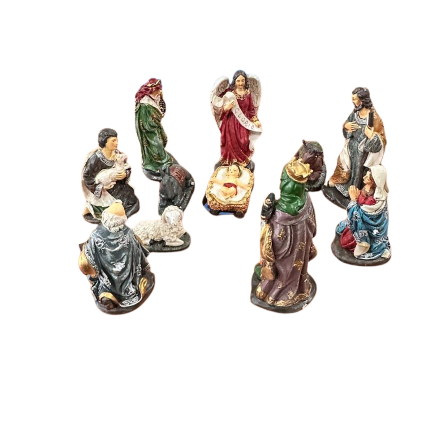 Nativity scene set status 15cm - colored RN