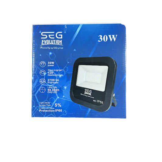 SEG SMD LED Floodlight 30W Daylight 18000Lm IP66