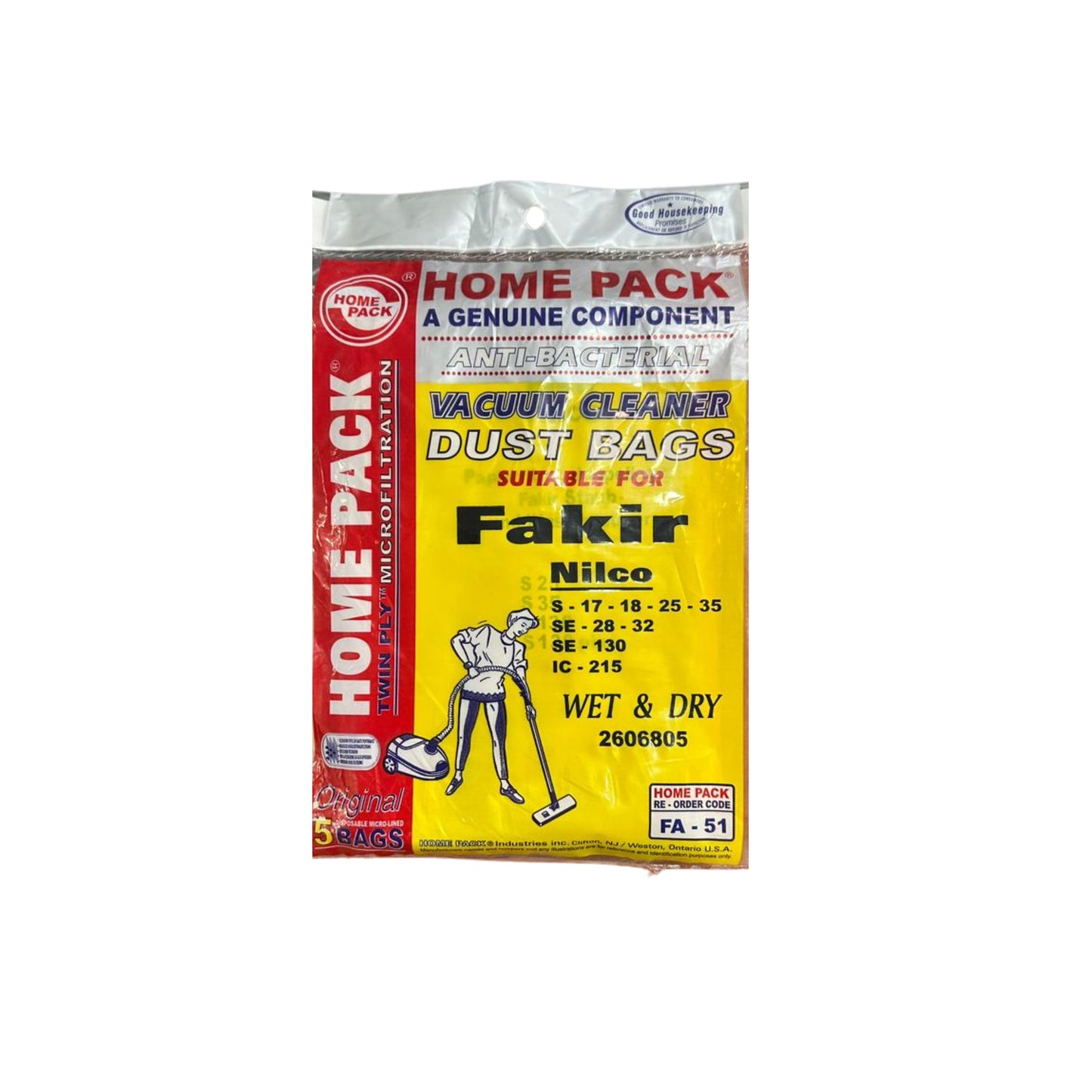 Fakir Dust Bags Anti bacterial