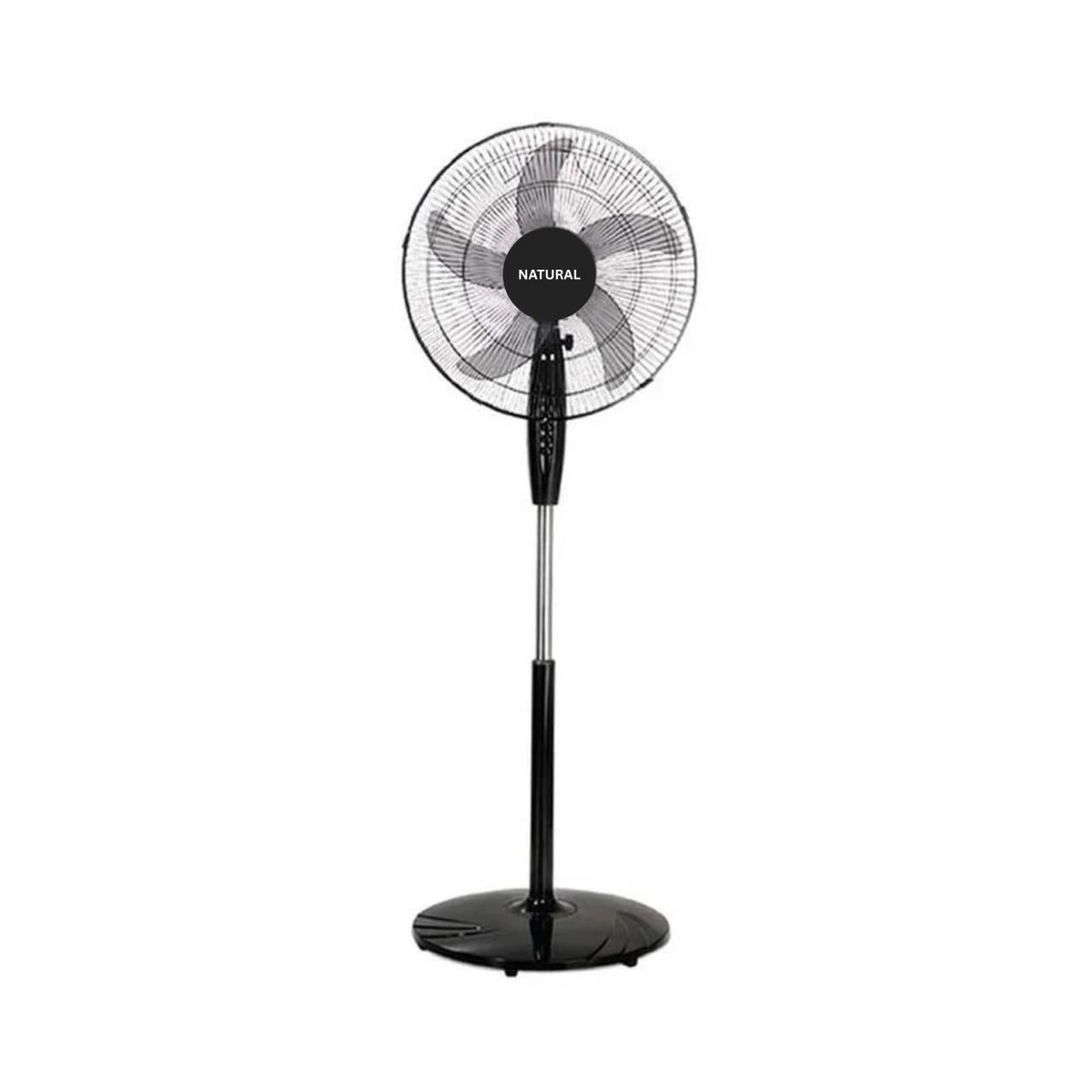 Natural Stand Fan 18inch  60W Wide Blade available in black and white
