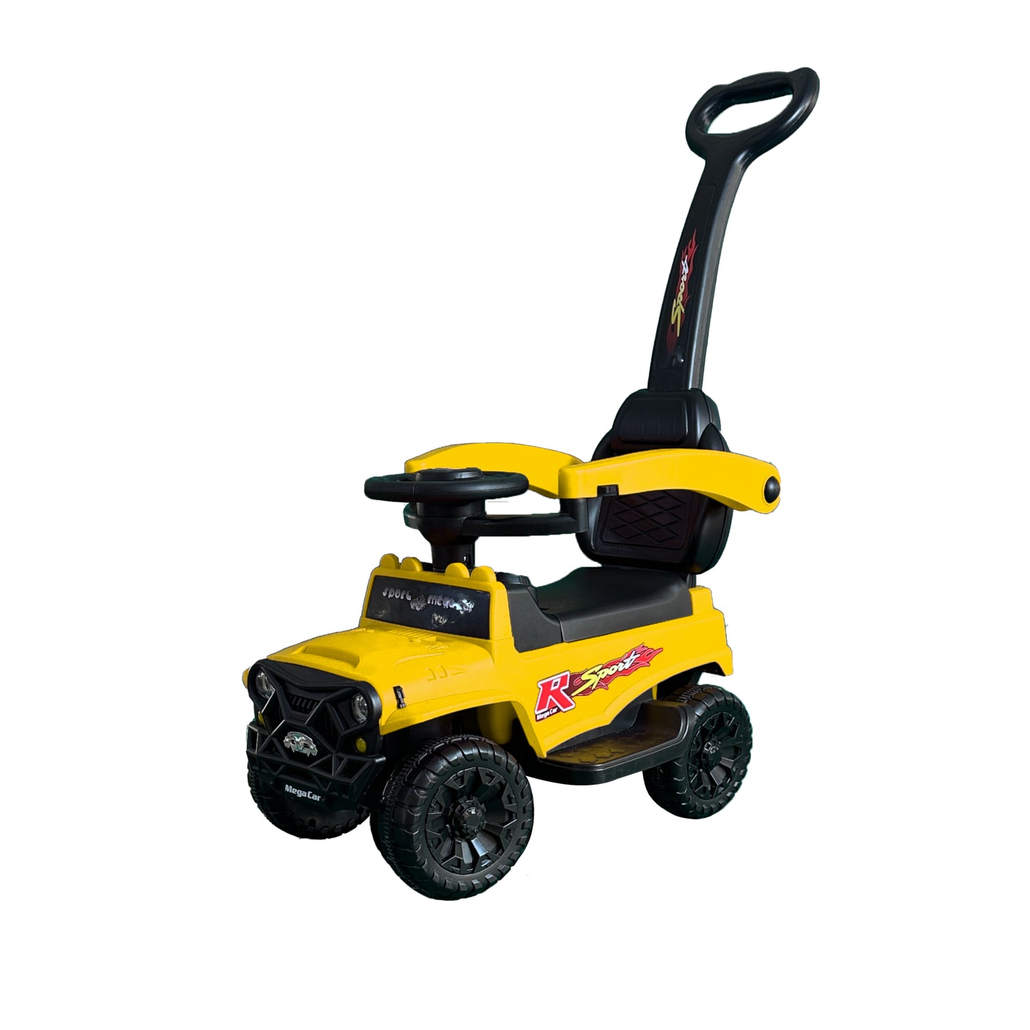Kids Twist Car Baby Swing Car with Pushing Bar 3 in 1