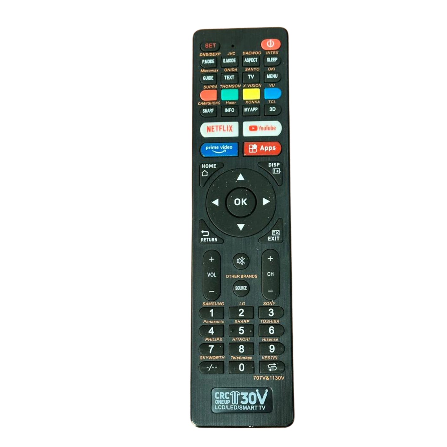 CRC one up Universal Remote Control for All Brand LCD LED HDTV 3D Smart TV Remote