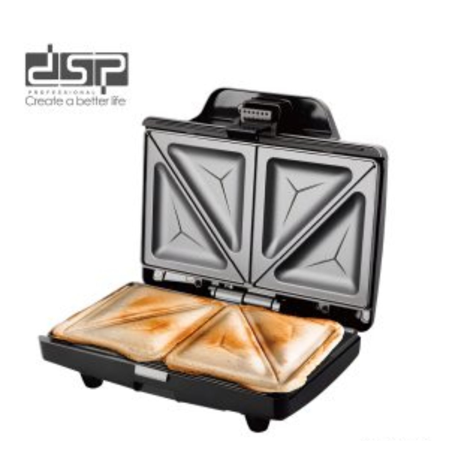 DSP  Sandwich Maker Grill – 750W | Non-Stick Plates