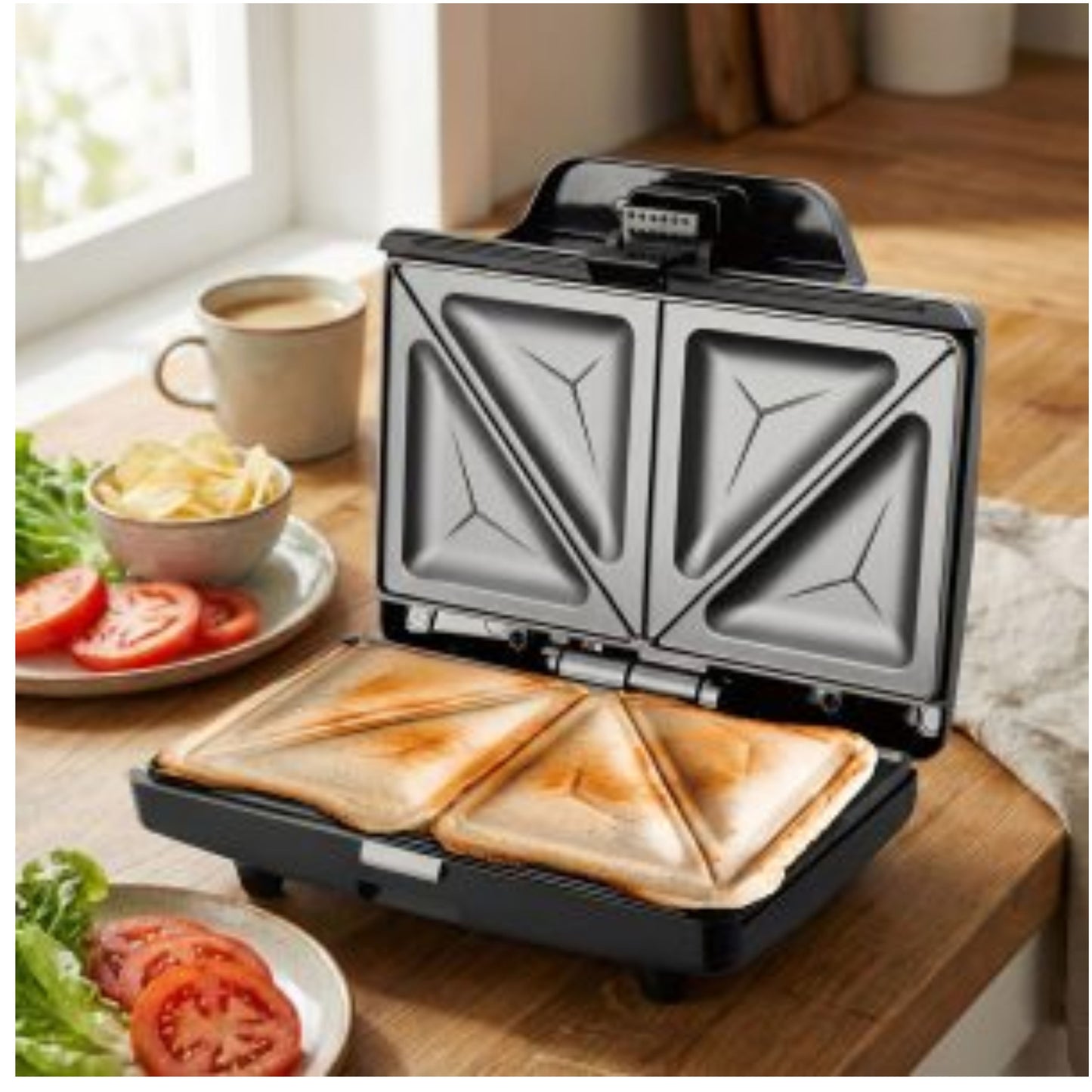 DSP  Sandwich Maker Grill – 750W | Non-Stick Plates