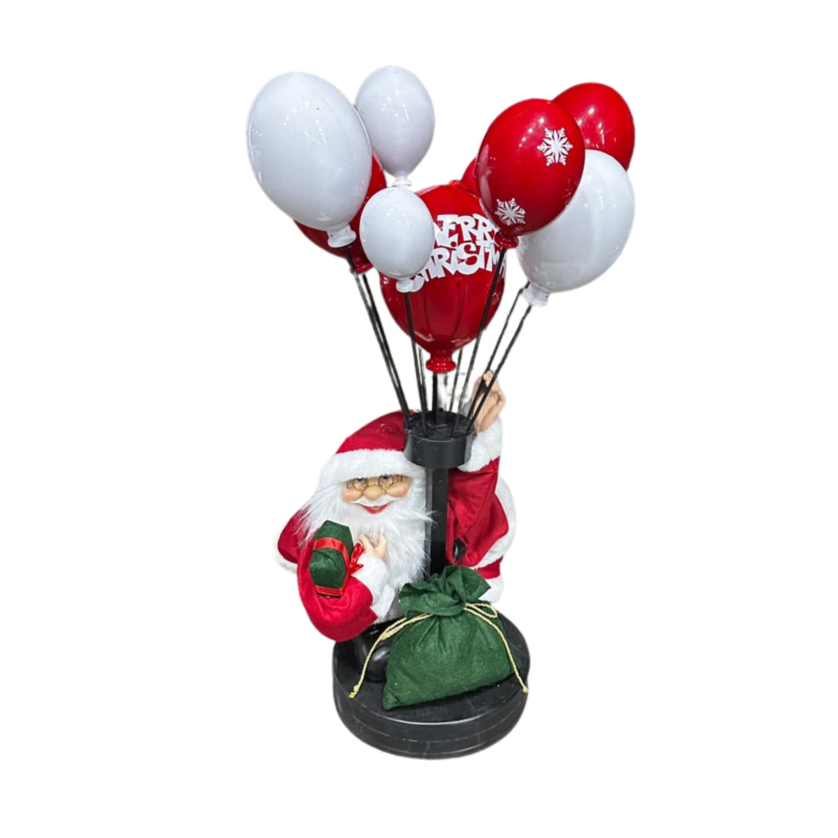 Christmas santa with balloons 30x70cm