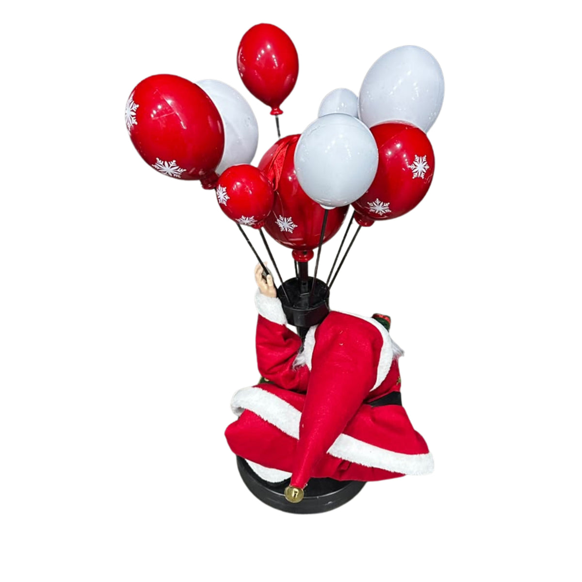 Christmas santa with balloons 30x70cm