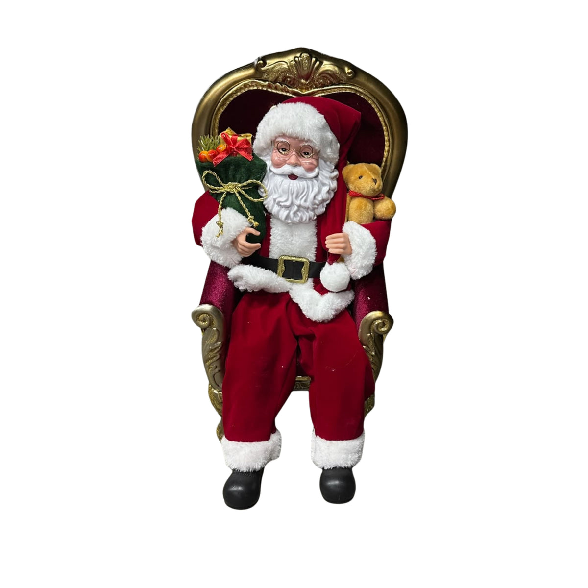 Christmas sitting santa 23x45cm