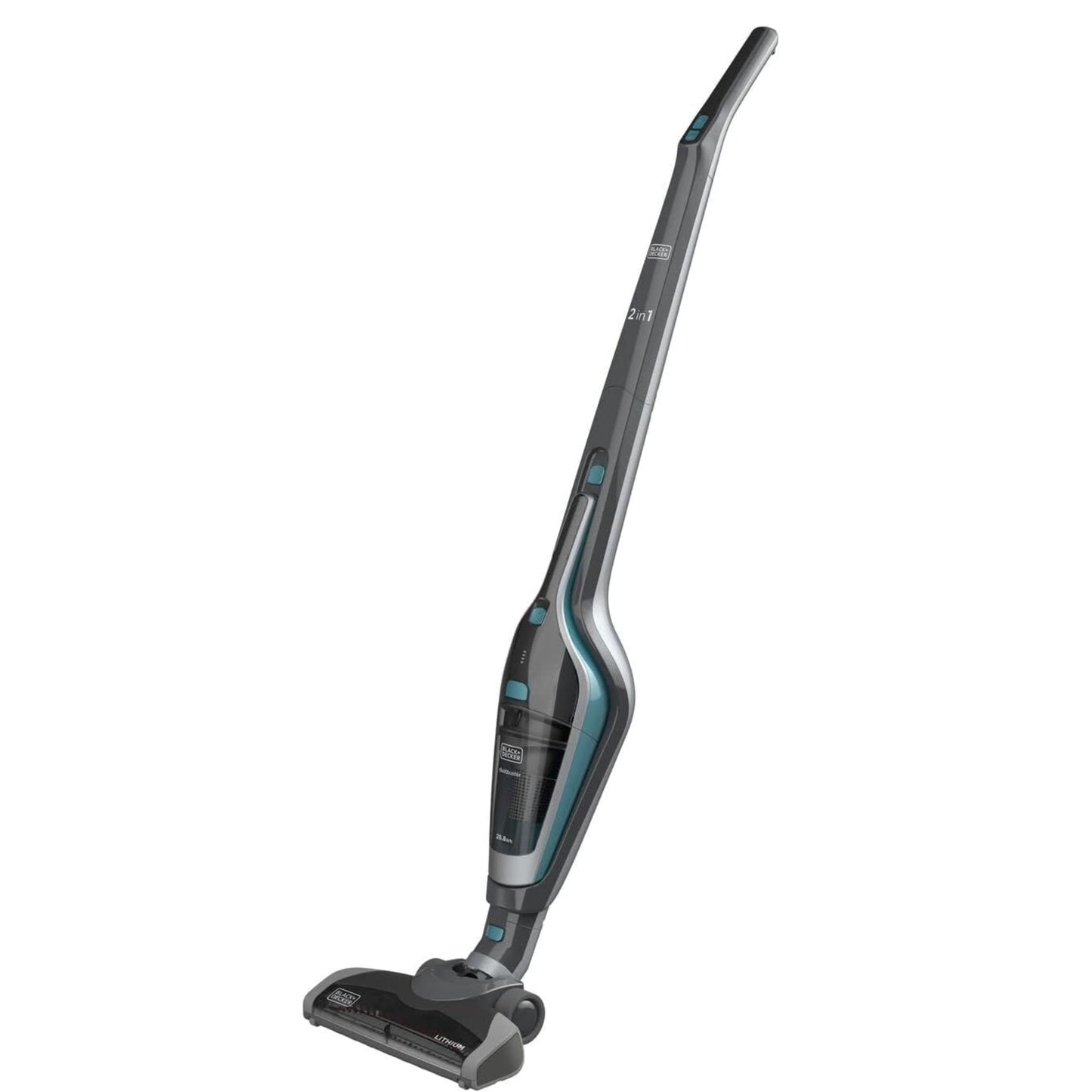 Black & Decker 14.4V 28.8Wh Cordless Stick Vacuum Cleaner, 2Ah Lithium-Ion Battery 2in1 Floor, Detachable Handheld Vacuum, Self Standing Mode and a Dust bowl Capacity 500ml