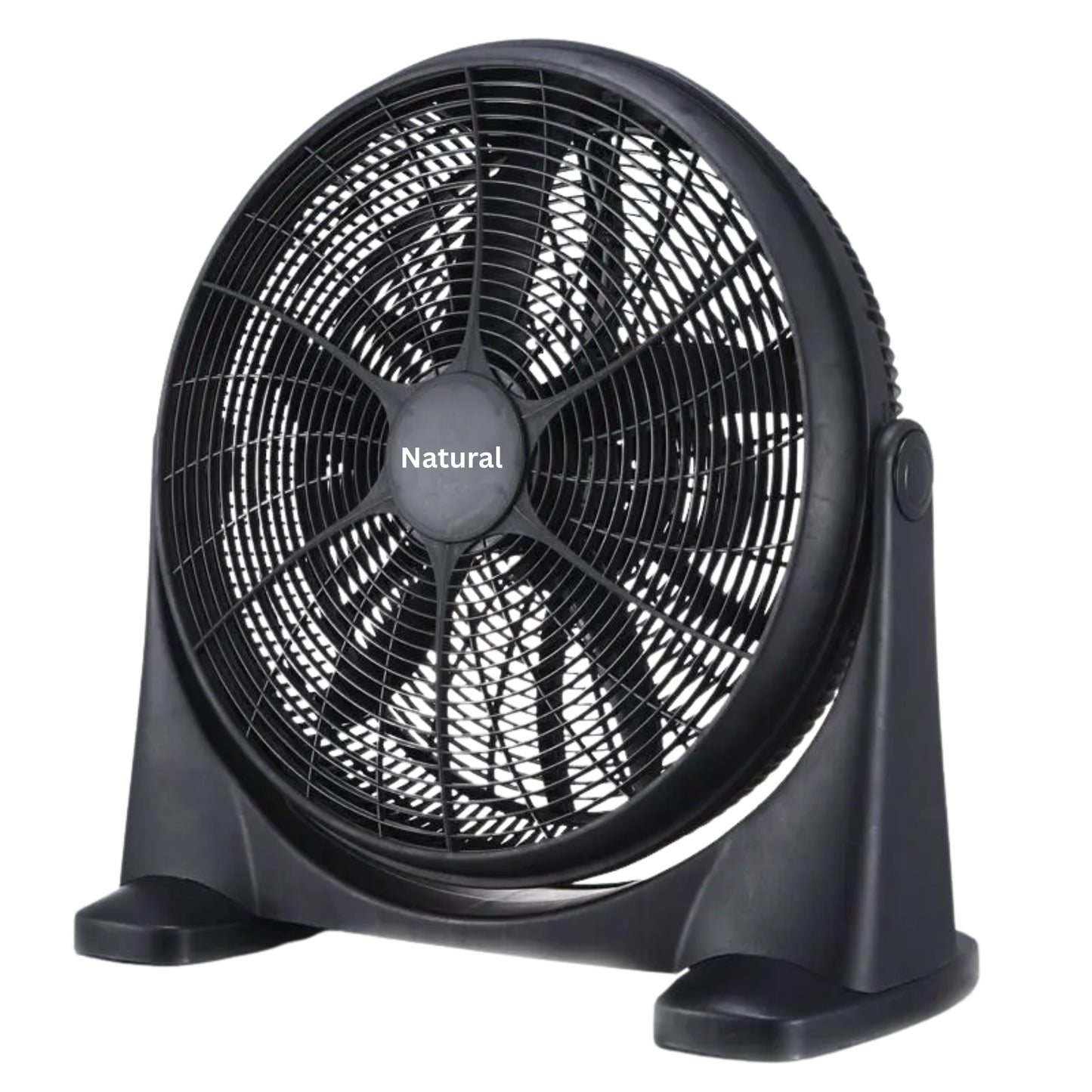 Floor Box Fan 60W  Natural 3 speeds 20”  - Black