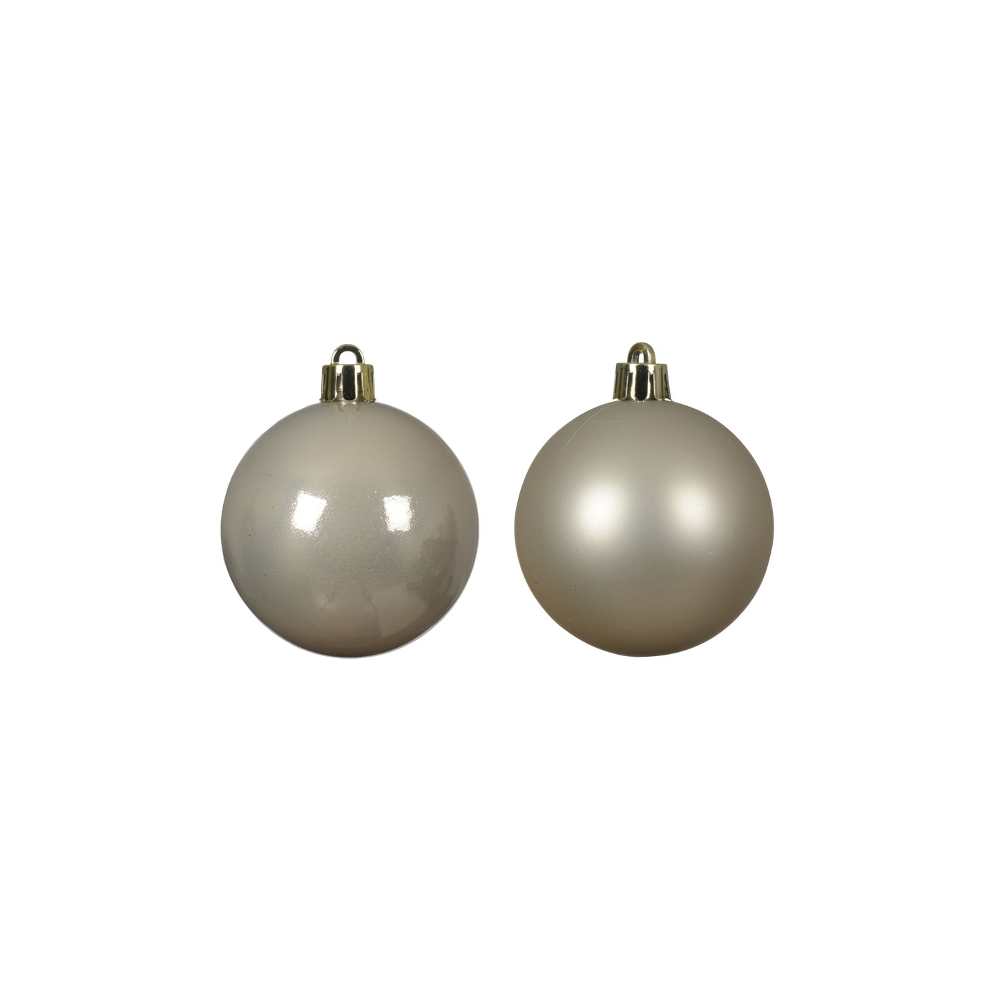 Baubles polystyrene mix 16 baubles 4cm - Pearl