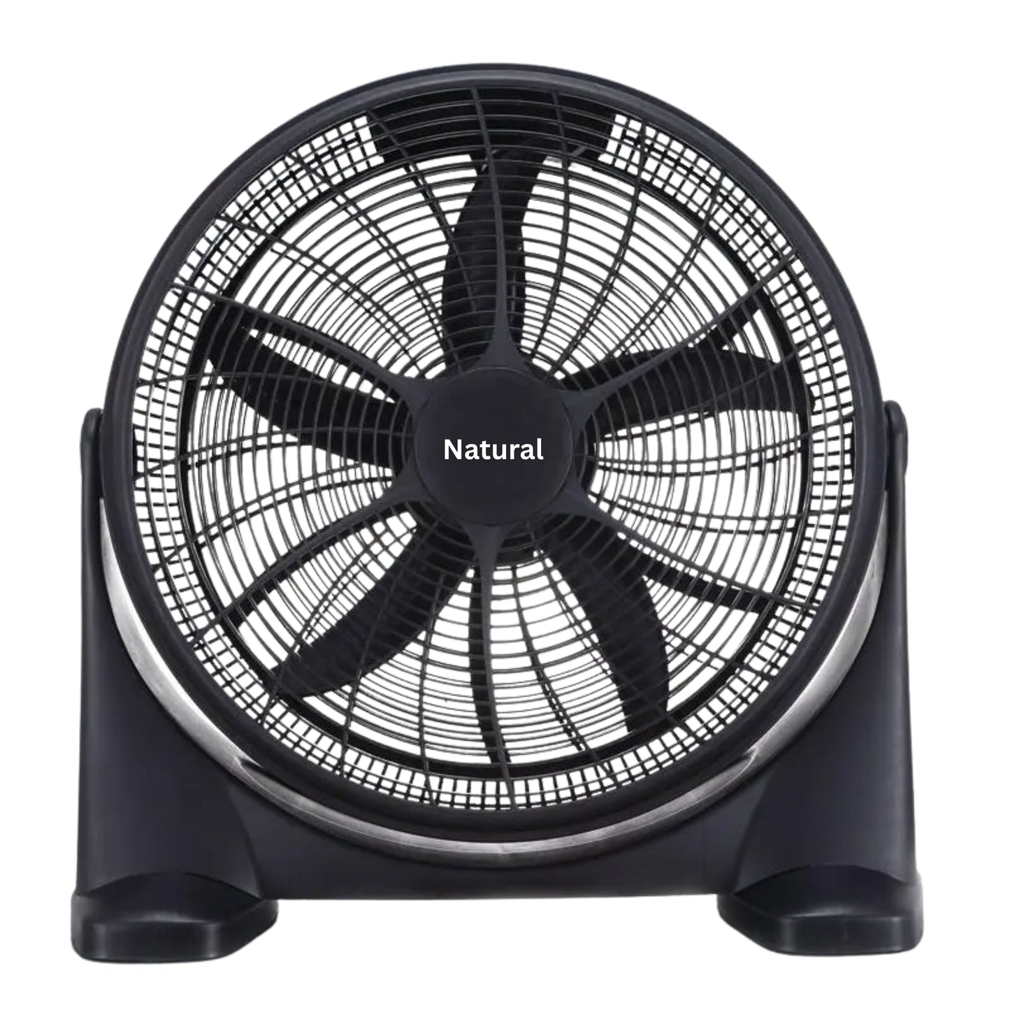 Floor Box Fan 60W  Natural 3 speeds 20”  - Black