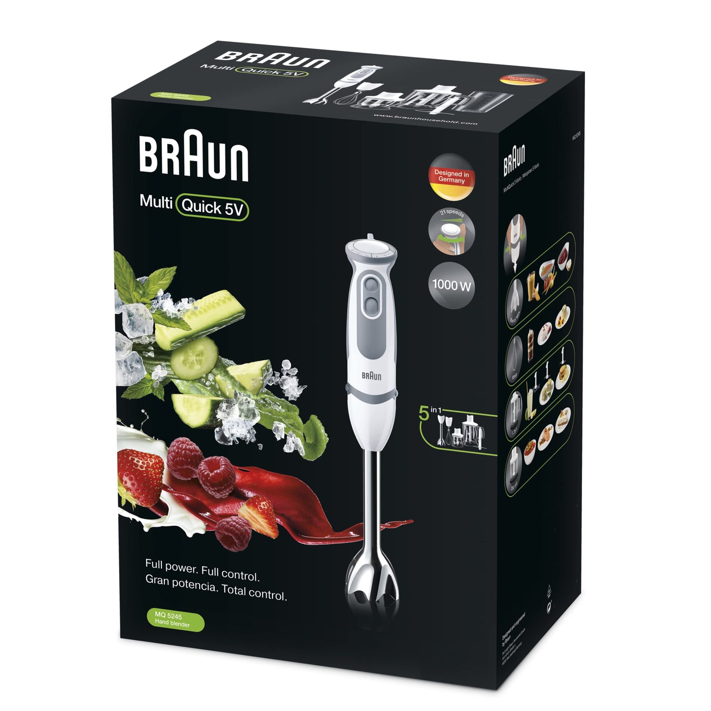 Braun, MultiQuick 5 Vario Hand blender 5 in 1 - 1000W