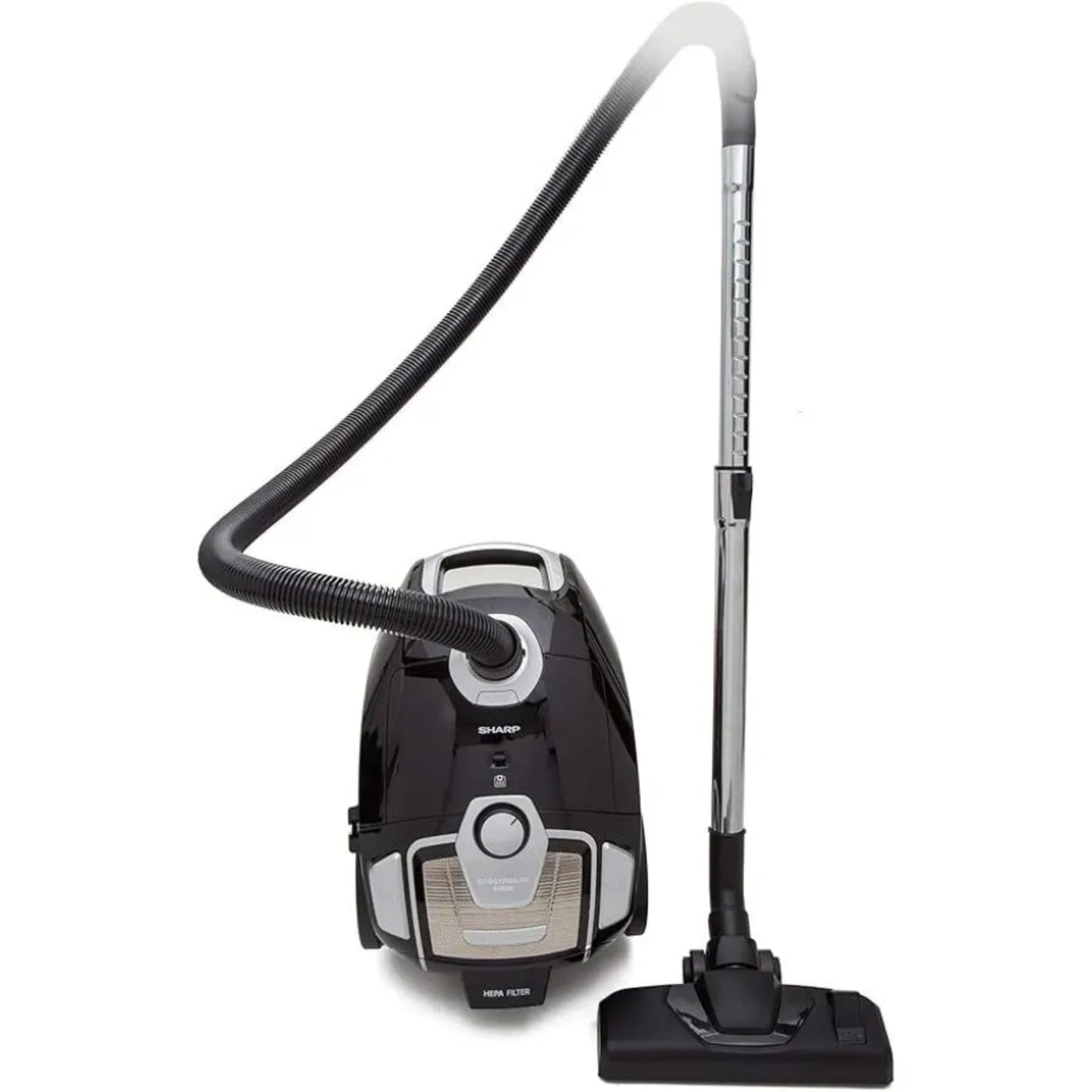 Sharp – Bagged Vacuum Cleaner 2400W With Exhaust Hepa Filter, Black