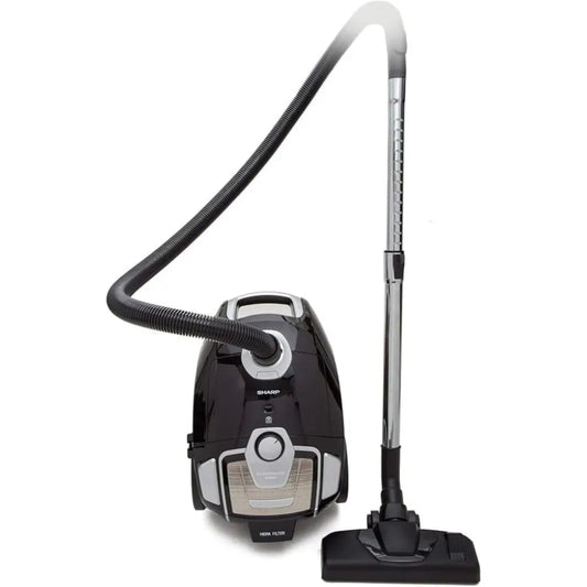 Sharp – Bagged Vacuum Cleaner 2400W With Exhaust Hepa Filter, Black