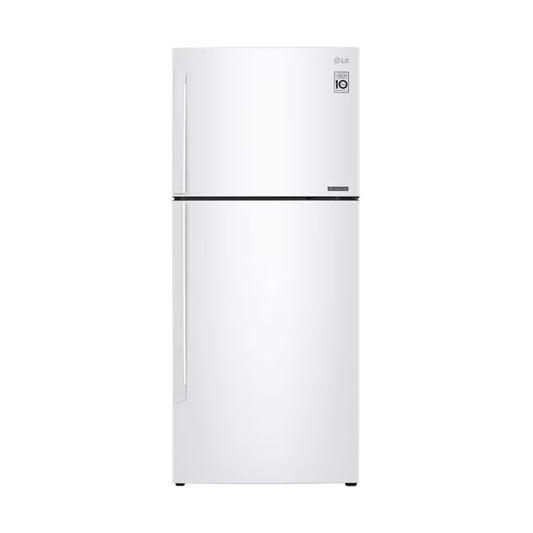 LG Top Mount Refrigerator, Smart Inverter, 438L ,White - 178cm