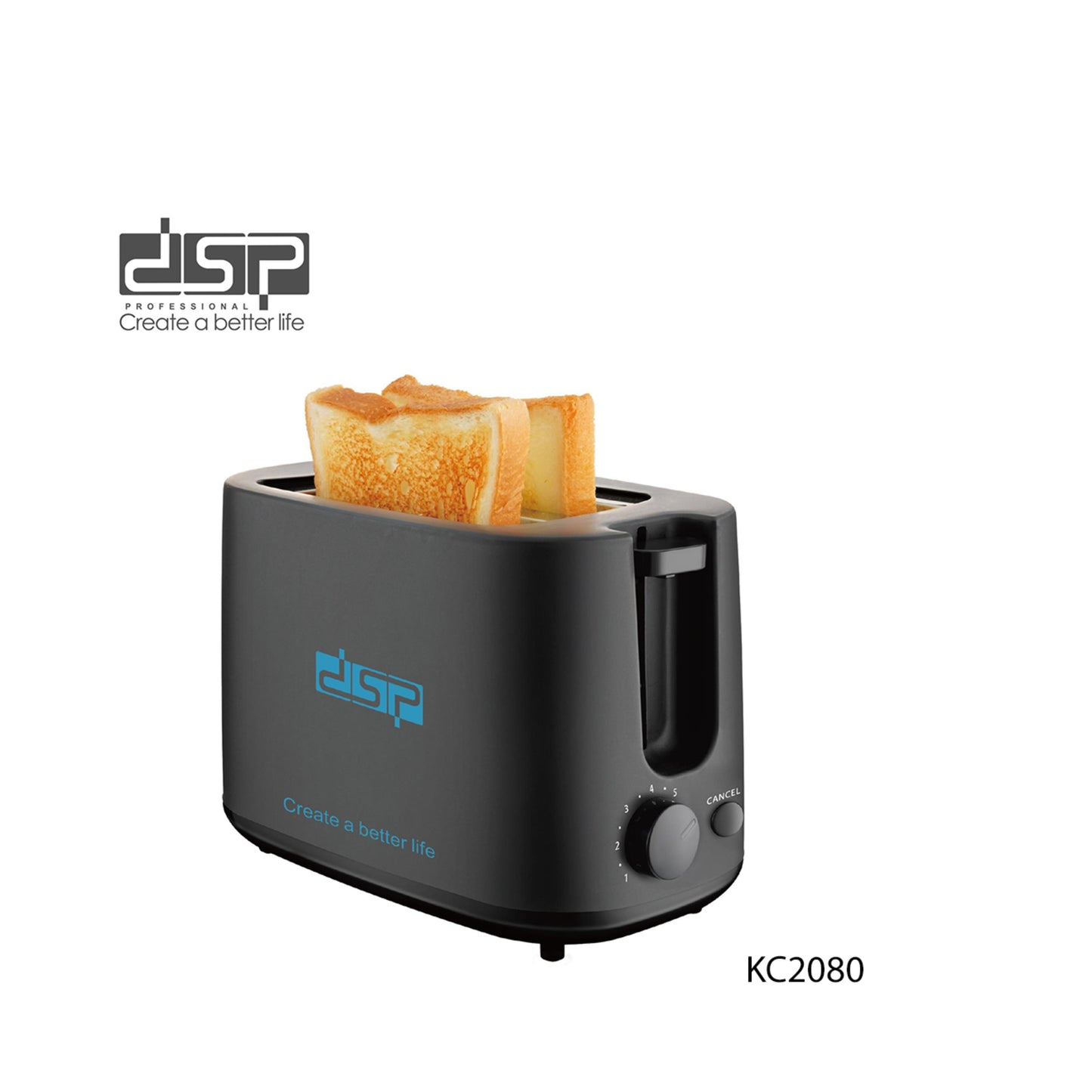 DSP , 750W 2-Slice Sandwich Toaster