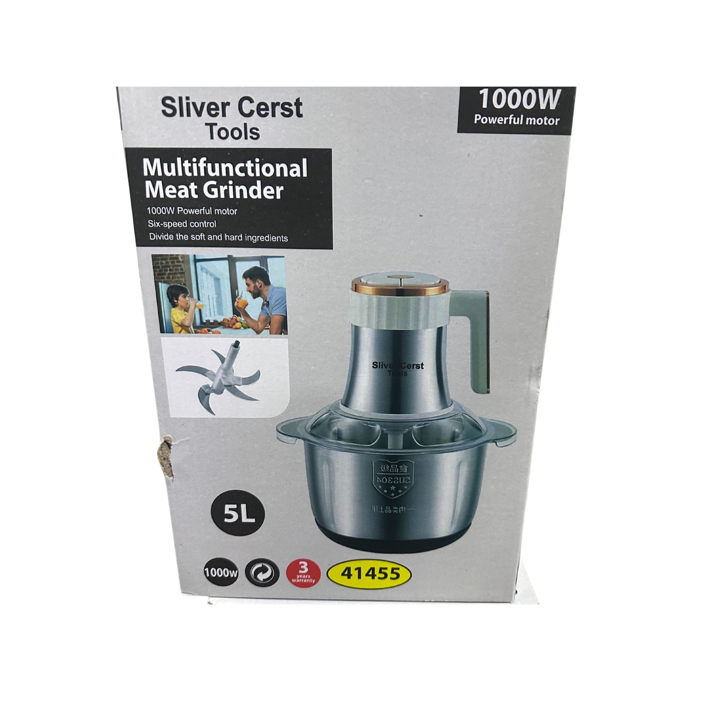 Silver crest multifunctional meat grinder 1000W 5L